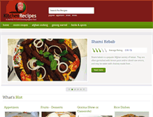 Tablet Screenshot of afghankitchenrecipes.com